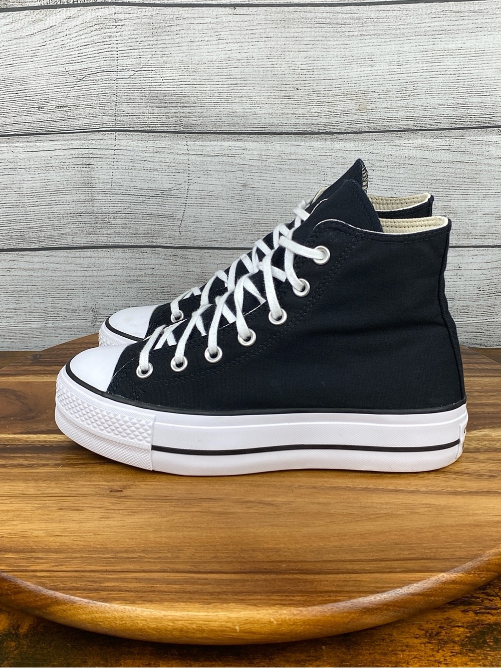 Converse Chuck Taylor All Star High Lift Platform Black Shoe 560845F Size 7.5